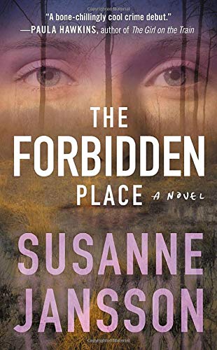 Book cover: “The Forbidden Place” with eyes reflected in a forest.