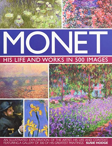 Book cover featuring impressionist paintings by Claude Monet, titled "Monet.