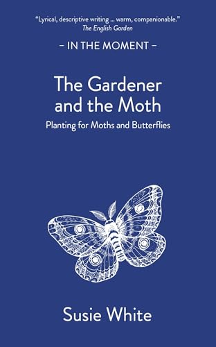 Book cover: dark blue background with moth illustration and title.