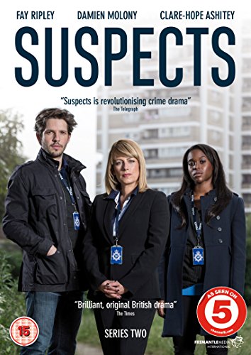 DVD cover for "Suspects: Series 2" featuring three detectives.