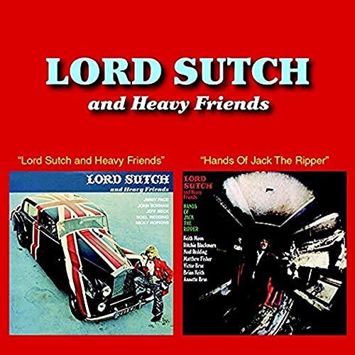 CD cover for Lord Sutch & Heavy Friends, featuring a car and figures.