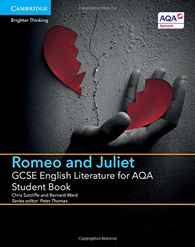 Romeo and Juliet student book cover with a broken red heart image.