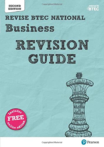 BTEC National Business Revision Guide cover with a chess rook image.