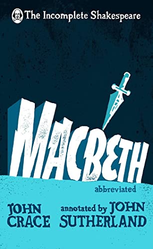 Book cover for "Macbeth" by Shakespeare, with a dagger illustration.