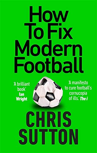 Book cover: "How To Fix Modern Football" with a soccer ball image.