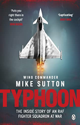 Book cover featuring a Eurofighter Typhoon jet with red title "TYPHOON".
