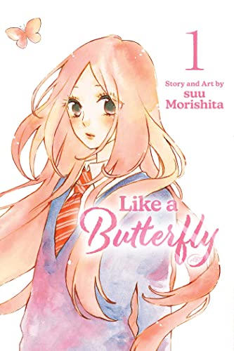 Manga cover with a young woman and a butterfly, titled "Like a Butterfly.
