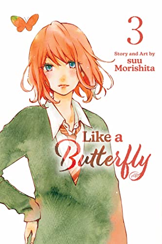 Manga cover featuring a young woman with orange hair and a butterfly.