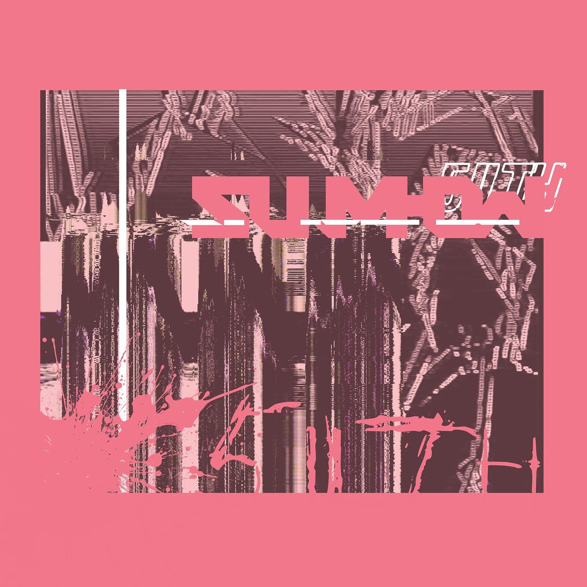 Vinyl record cover with distorted, abstract red and white imagery.