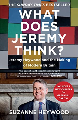 Book cover: "What Does Jeremy Think?" with portrait of Jeremy Heywood.