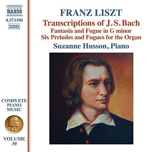 CD cover featuring a portrait of composer Franz Liszt and text details.