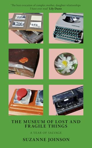 Book cover featuring six images of vintage objects on a green background.