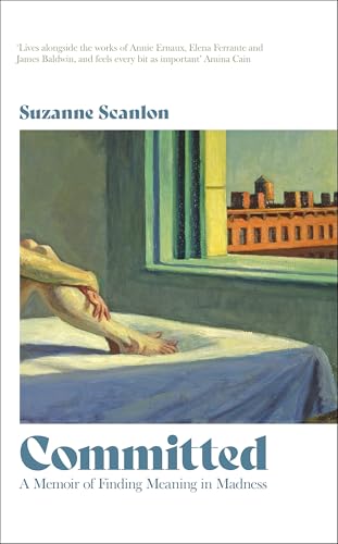Book cover: painting of a figure on a bed, city view beyond a window.