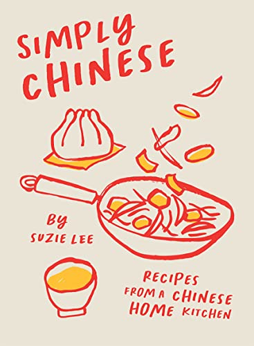 Cookbook cover with illustrated dumplings, noodles, and a small bowl.