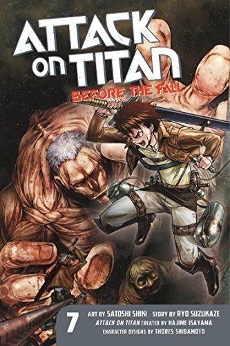 Attack on Titan: Before the Fall" volume 7 cover with a character in action.