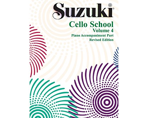Suzuki Cello School, Volume 4 piano accompaniment book, revised edition.