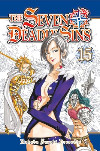 Manga volume 15 cover featuring characters from “The Seven Deadly Sins.”