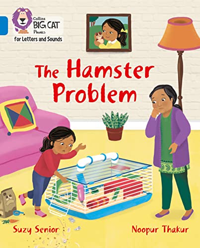 Book cover: girl reaching for a hamster cage, woman looking concerned.