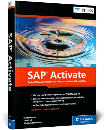 Book cover for “SAP Activate” with water ripple image.