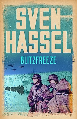 Book cover for Blitzfreeze by Sven Hassel showing soldiers in a snowy landscape.