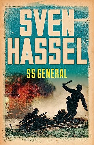 Book cover for “SS General” by Sven Hassel, depicting wartime soldiers.