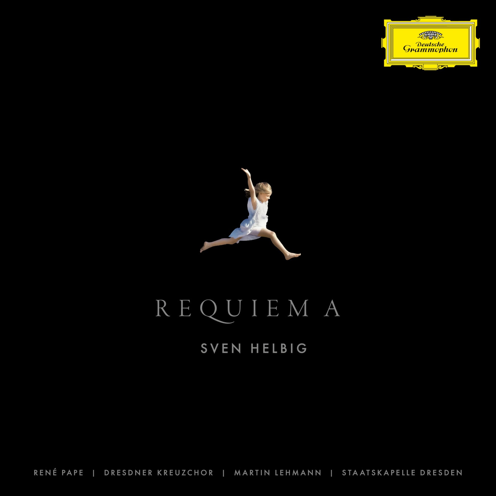 CD cover: black background, leaping figure, and text “Requiem A”.