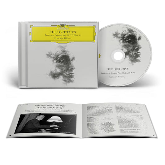 CD case, disc, and open booklet featuring Sviatoslav Richter and Beethoven sonatas.