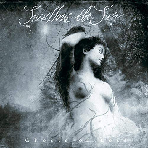 CD cover: grayscale image of a woman with branches, titled "Ghosts of Loss".