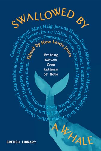 Book cover: “Swallowed by a Whale” with a blue whale tail illustration.