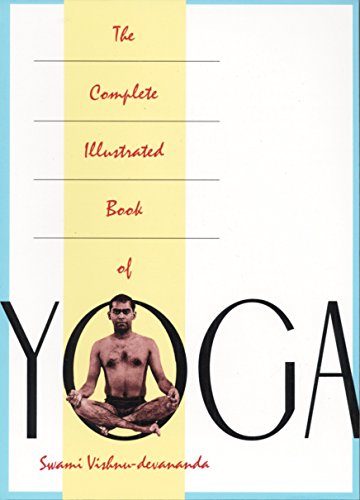 Book cover: "The Complete Illustrated Book of Yoga" with a seated man.