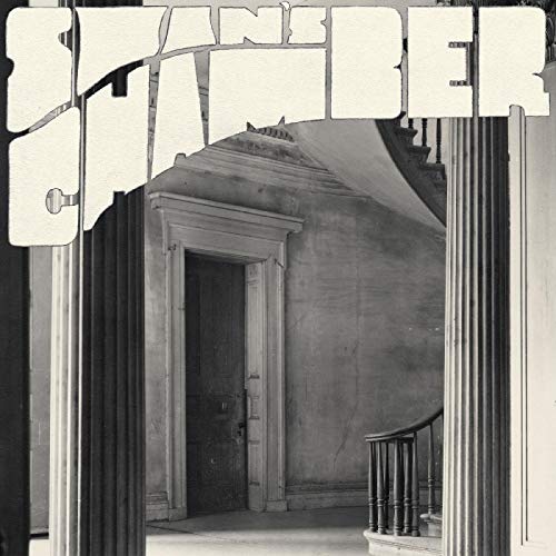 Black and white album cover depicting an ornate doorway and staircase.