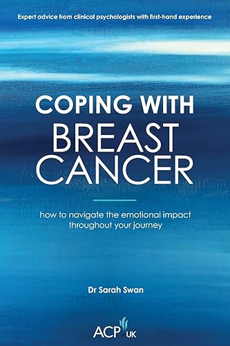 Book cover: "Coping With Breast Cancer" in white text on blue background.