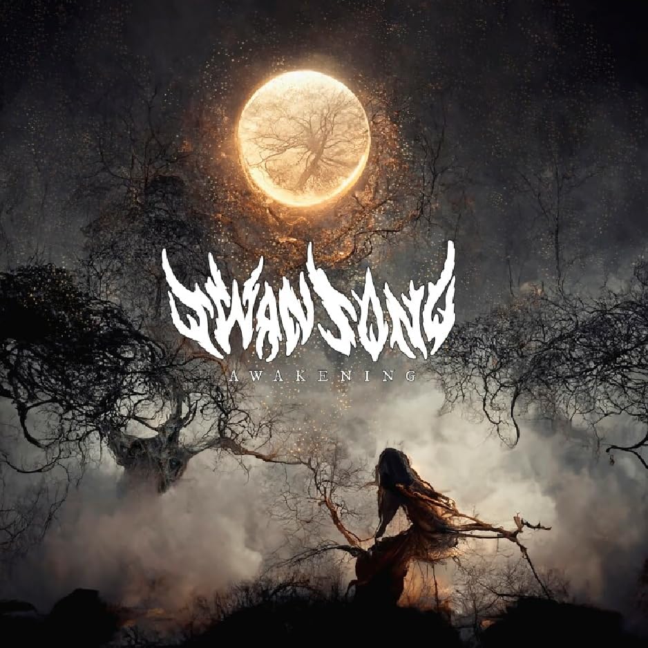 CD cover: dark, misty landscape with a full moon and silhouetted figure.