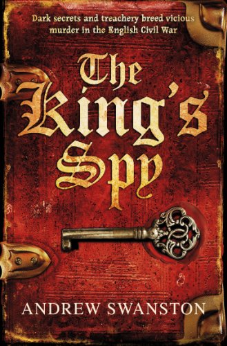 Book cover: “The King’s Spy” with ornate gold lettering and a key.