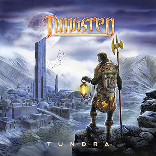 Album cover for Tungsten’s “Tundra” featuring a figure in a snowy landscape.