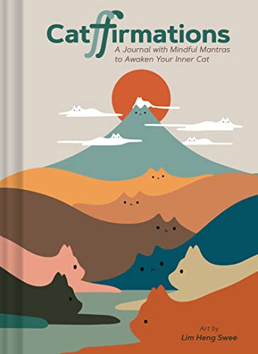 Journal cover with stylized cats and a mountain landscape.
