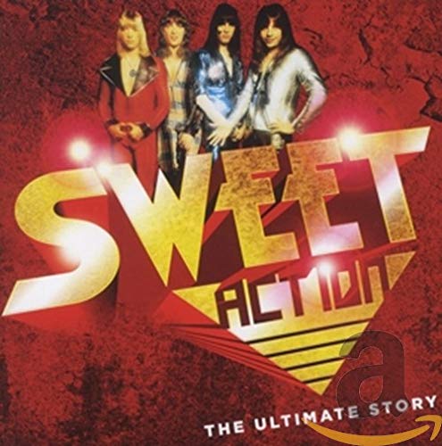 CD cover for “Sweet - Action! The Ultimate Story” featuring the band.