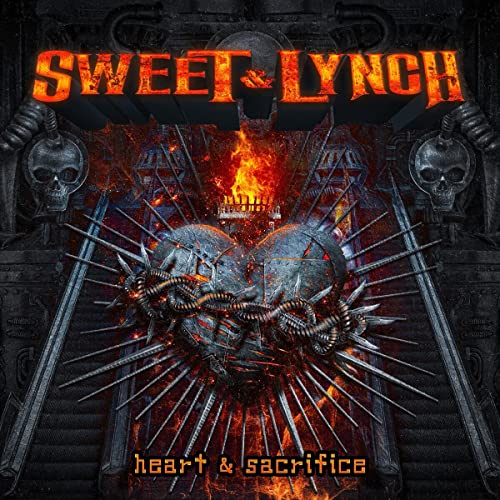 Album cover for Sweet & Lynch’s “Heart & Sacrifice” featuring a spiked heart.
