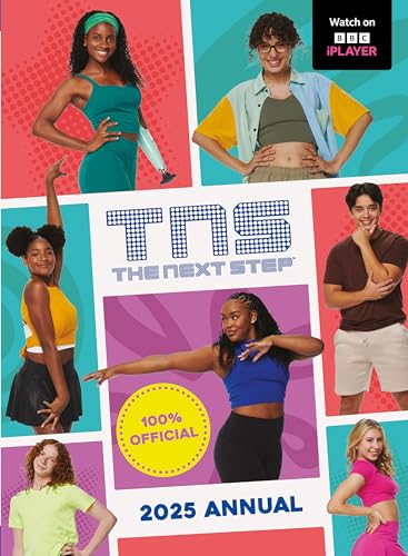 The Next Step" 2025 Annual cover featuring diverse young dancers in colorful outfits.