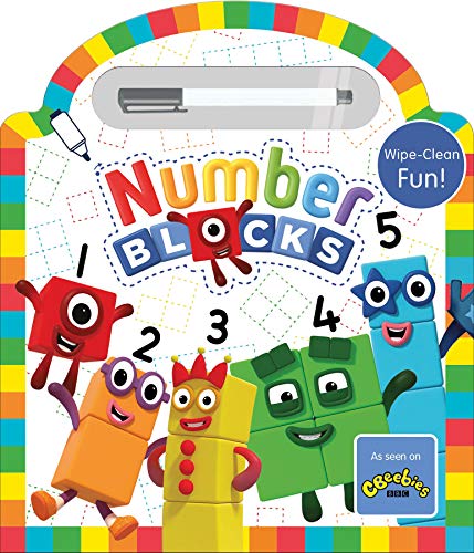 Numberblocks 1-5 wipe-clean learning board with a white pen included.