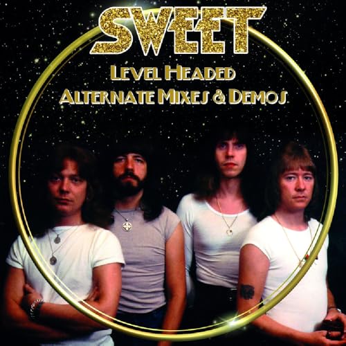 CD cover for Sweet’s “Level Headed” with band portrait.