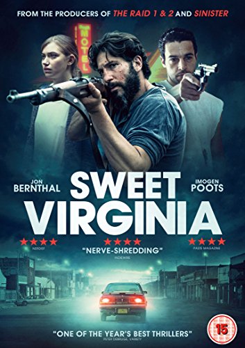 "Sweet Virginia" DVD cover featuring three actors and a red car in a street scene.