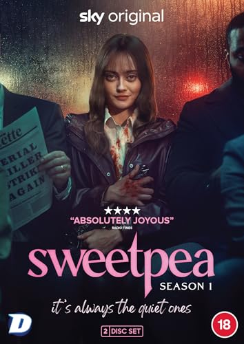 “Sweetpea” Season 1 DVD cover featuring a woman with blood on her hands.