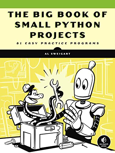 Book cover: cartoon snake and robot working on a toolbox.