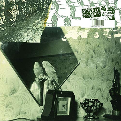 CD cover for Swell Maps’ “Mayday Signals” featuring birds and wallpaper.