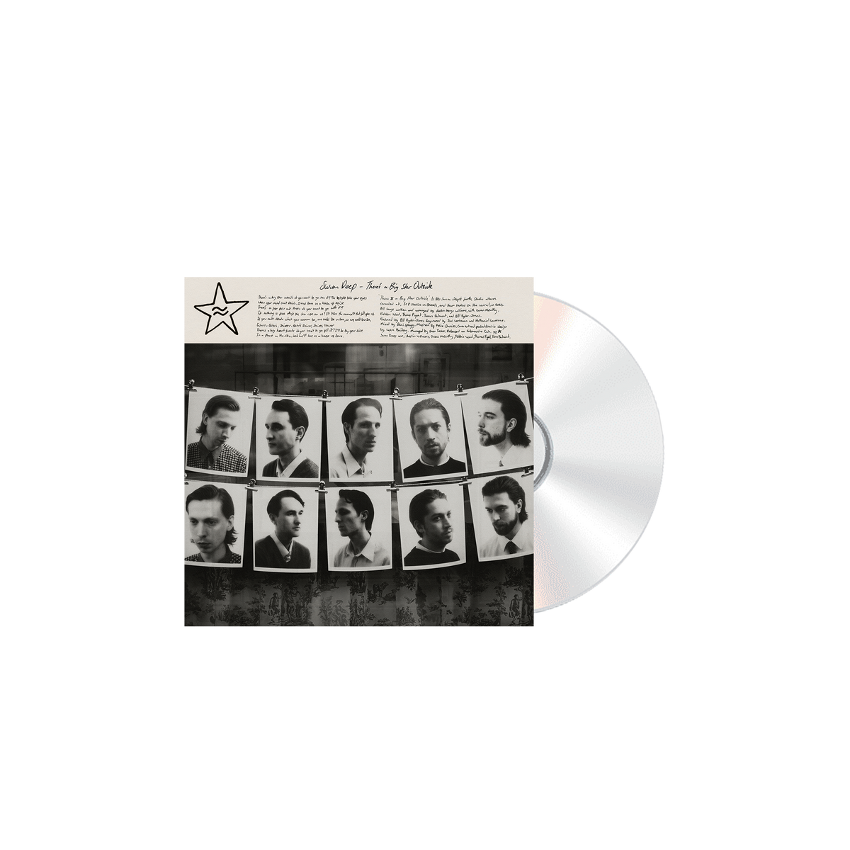 Swim Deep album "Theres A Big Star Outside" CD with portraits.