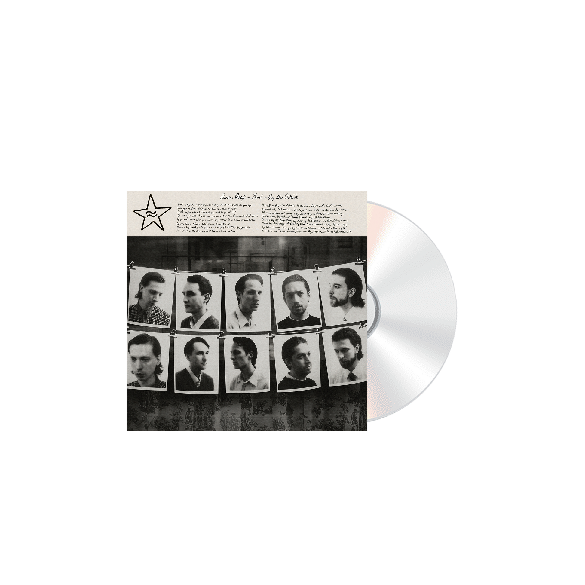 Swim Deep album "Theres A Big Star Outside" CD with portraits.