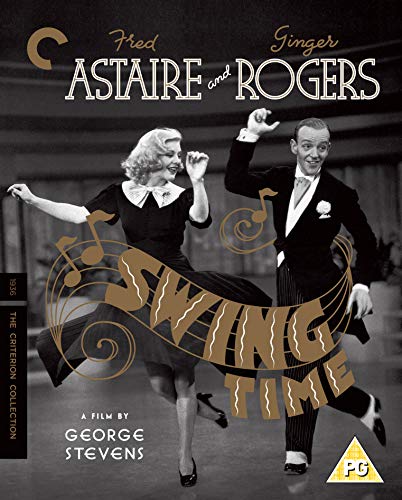 Swing Time" Blu-ray cover featuring Fred Astaire and Ginger Rogers dancing.