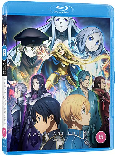Blu-ray cover for “Sword Art Online Alicization Part 2” featuring anime characters.