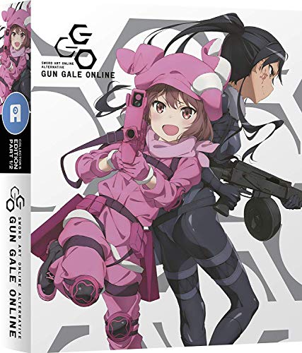 Blu-ray cover featuring anime characters with guns, pink and black color scheme.